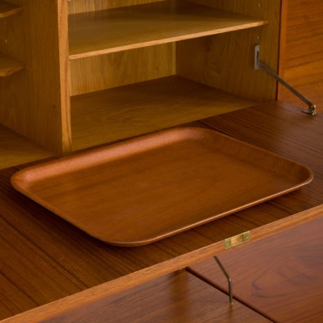 24411 Hansen & Guldborg three bay teak wall unit-19 24411 Hansen & Guldborg three bay teak wall unit-19