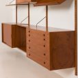 24411 Hansen & Guldborg three bay teak wall unit-22