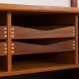 24413 Poul Cadovius home office teak shelving unit with hidden desk for Cado, 1960s-12
