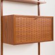 24413 Poul Cadovius home office teak shelving unit with hidden desk for Cado, 1960s-15