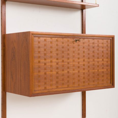 24413 Poul Cadovius home office teak shelving unit with hidden desk for Cado, 1960s-15 24413 Poul Cadovius home office teak shelving unit with hidden desk for Cado, 1960s-15
