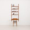 Danish home office shelving unit in teak, 1960-70s.