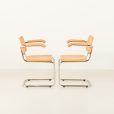 24284.2 Set of 2 Italian vintage Cesca chairs by Marcel Breuer, 1970s-25