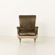 24391 Italian velevet mid century lunge chair in the style of Marco Zanuso, 1960s -2