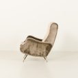 24391 Italian velevet mid century lunge chair in the style of Marco Zanuso, 1960s -4