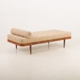 24403 Scandinavian mid century teak daybed in Boucle wool fabric, Sweden 1960s-3