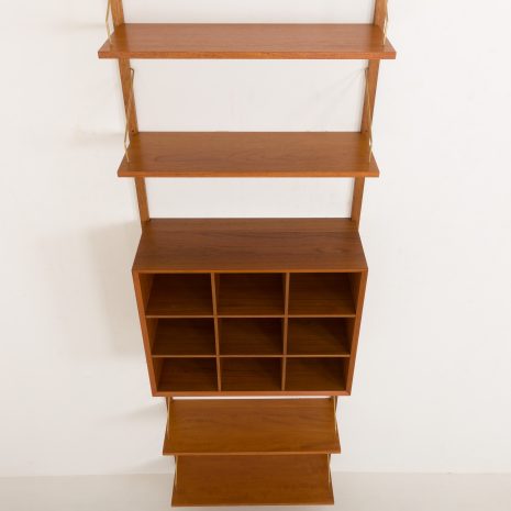 24415 Mid century modern teak wall unit, Denmark 1960s-9 24415 Mid century modern teak wall unit, Denmark 1960s-9