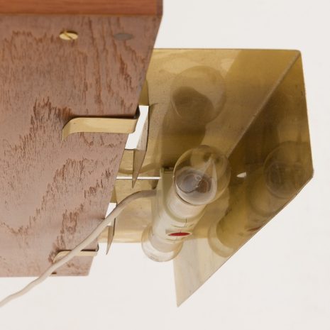 24417 Home office one bay teak wall unit with a desk shelf and a lamp, Denmark 1970s-12 24417 Home office one bay teak wall unit with a desk shelf and a lamp, Denmark 1970s-12