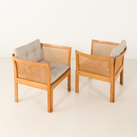 24451 Pair of Plexus lounge chairs in oak by Illum Wikkelsø for CFC Silkeborg, 1960s-10 24451 Pair of Plexus lounge chairs in oak by Illum Wikkelsø for CFC Silkeborg, 1960s-10