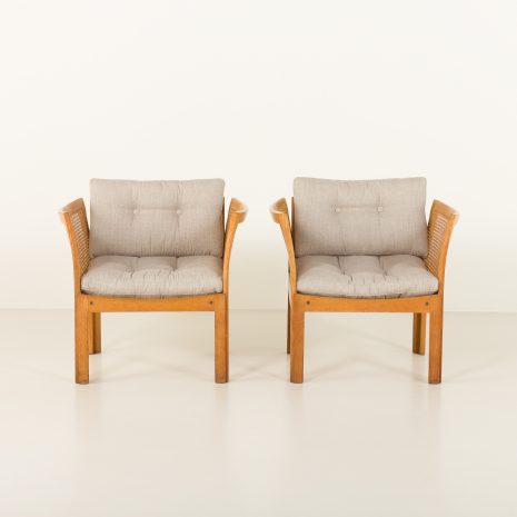 24451 Pair of Plexus lounge chairs in oak by Illum Wikkelsø for CFC Silkeborg, 1960s-3 24451 Pair of Plexus lounge chairs in oak by Illum Wikkelsø for CFC Silkeborg, 1960s-3