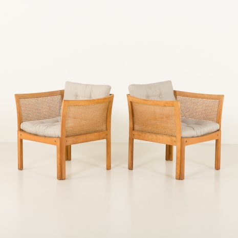 24451 Pair of Plexus lounge chairs in oak by Illum Wikkelsø for CFC Silkeborg, 1960s-4 24451 Pair of Plexus lounge chairs in oak by Illum Wikkelsø for CFC Silkeborg, 1960s-4