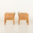24451 Pair of Plexus lounge chairs in oak by Illum Wikkelsø for CFC Silkeborg, 1960s-5