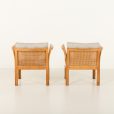 24451 Pair of Plexus lounge chairs in oak by Illum Wikkelsø for CFC Silkeborg, 1960s-7