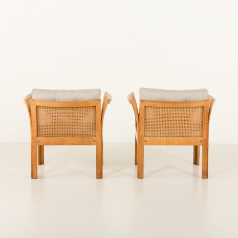 24451 Pair of Plexus lounge chairs in oak by Illum Wikkelsø for CFC Silkeborg, 1960s-7 24451 Pair of Plexus lounge chairs in oak by Illum Wikkelsø for CFC Silkeborg, 1960s-7