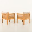 24451 Pair of Plexus lounge chairs in oak by Illum Wikkelsø for CFC Silkeborg, 1960s-8