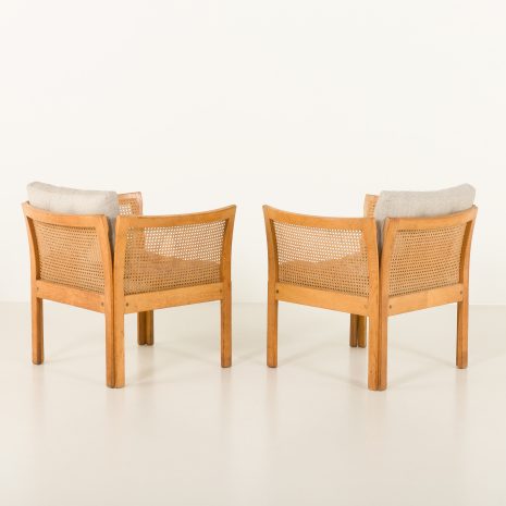 24451 Pair of Plexus lounge chairs in oak by Illum Wikkelsø for CFC Silkeborg, 1960s-8 24451 Pair of Plexus lounge chairs in oak by Illum Wikkelsø for CFC Silkeborg, 1960s-8