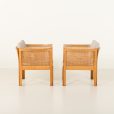 24451 Pair of Plexus lounge chairs in oak by Illum Wikkelsø for CFC Silkeborg, 1960s-9