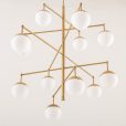1900 Italian brass mid century chandelier-6