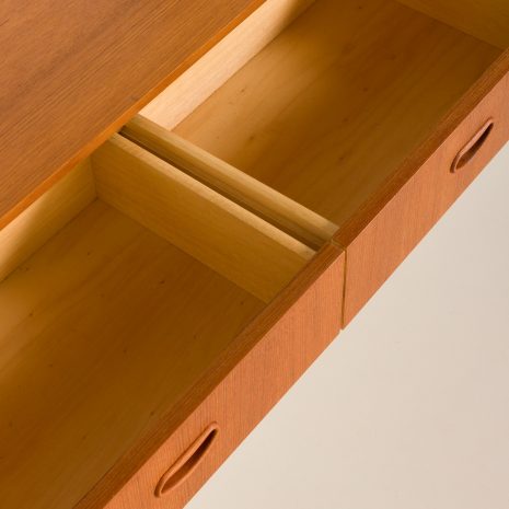 23366 three bay teak wall unit-13 23366 three bay teak wall unit-13