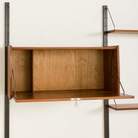 23366 three bay teak wall unit-18 23366 three bay teak wall unit-18