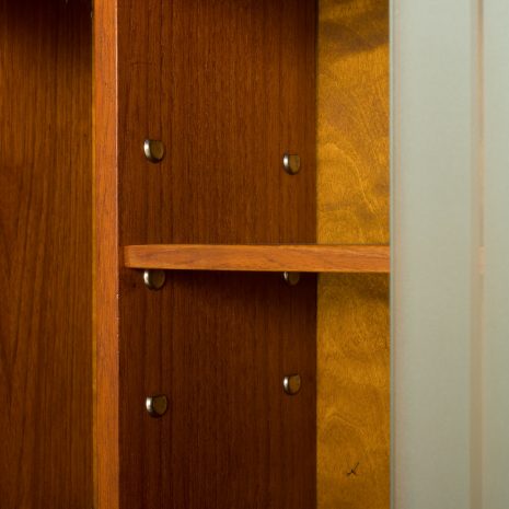 23366 three bay teak wall unit-23 23366 three bay teak wall unit-23