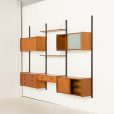 23366 three bay teak wall unit-6