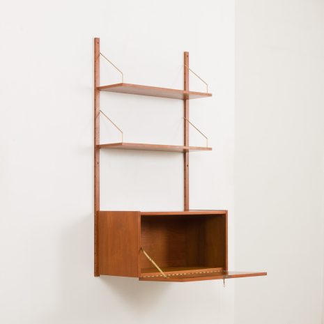 24389 Upcycled one bay teak wall unit-3 24389 Upcycled one bay teak wall unit-3