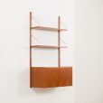 24389 Upcycled one bay teak wall unit-4