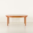 24423 Teak round dining table.-11