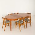 24423 Teak round dining table.-6