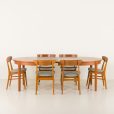 24423 Teak round dining table.-7