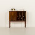 Mid-century rosewood vinyl records cabinet