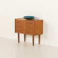 24434 Small Danish teak chest of drawers, 1960s-2