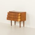 24434 Small Danish teak chest of drawers, 1960s-3