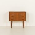 24434 Small Danish teak chest of drawers, 1960s-4