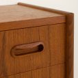 24434 Small Danish teak chest of drawers, 1960s-8