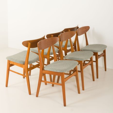 24443 set of 6 teak chairs.-10 24443 set of 6 teak chairs.-10