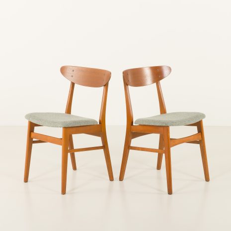 24443 set of 6 teak chairs.-16 24443 set of 6 teak chairs.-16