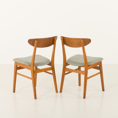 24443 set of 6 teak chairs.-18 24443 set of 6 teak chairs.-18