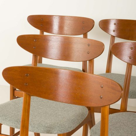 24443 set of 6 teak chairs.-5 24443 set of 6 teak chairs.-5