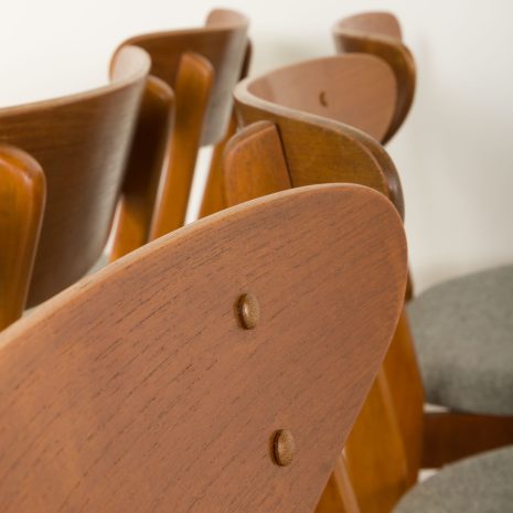 24443 set of 6 teak chairs.-8 24443 set of 6 teak chairs.-8