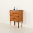 24445 Small Danish mid century dresser with 4 drawers, 1960s-2