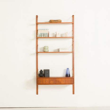 24447 onebay cado-1 Poul Cadovius wall unit with a console, Cado 1960s