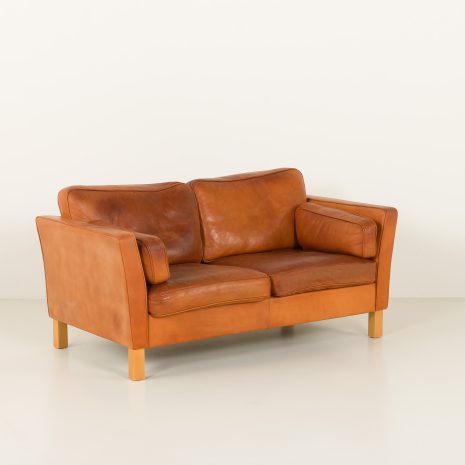 24454 two seater leather sofa-4 24454 two seater leather sofa-4