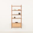 Scandinavian mid century teak wall unit, Denmark 1960s