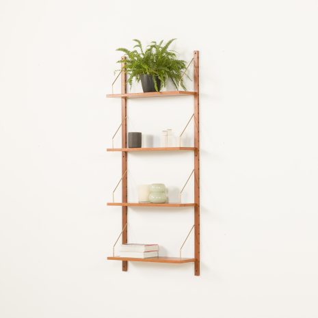 25036 one bay teak wall unit-2 25036 one bay teak wall unit-2