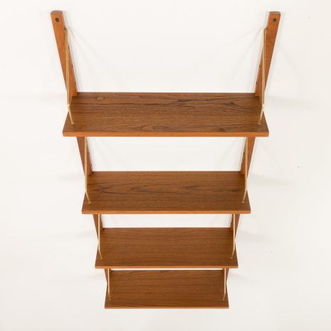 25036 one bay teak wall unit-5 25036 one bay teak wall unit-5