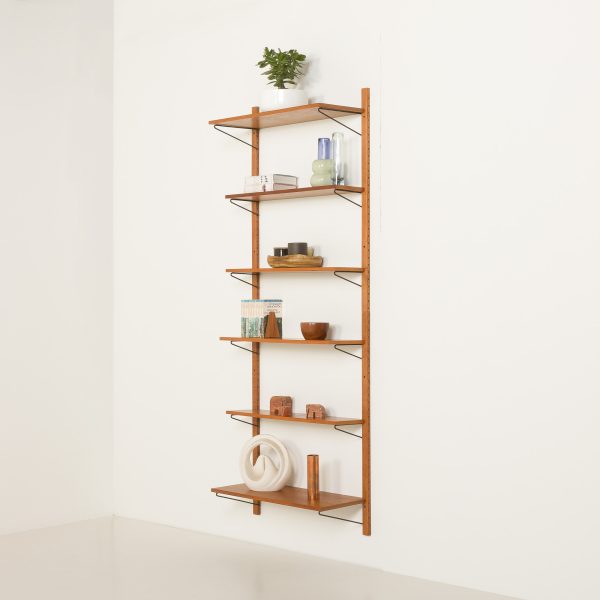 Renovated mid-century shelving system in the style of Poul Cadovius,1960s