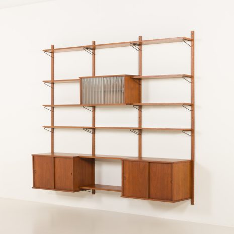 25006 Danish teak shleving unit in the style of Poul Cadovius, 1960s-3 25006 Danish teak shleving unit in the style of Poul Cadovius, 1960s-3