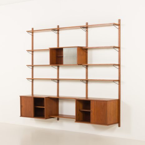25006 Danish teak shleving unit in the style of Poul Cadovius, 1960s-4 25006 Danish teak shleving unit in the style of Poul Cadovius, 1960s-4